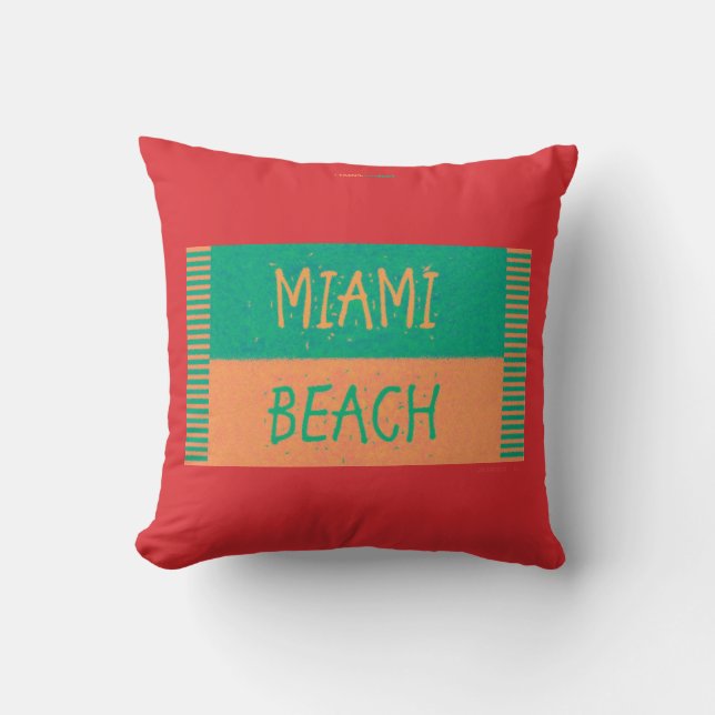 MIAMI BEACH CUSHION (Front)