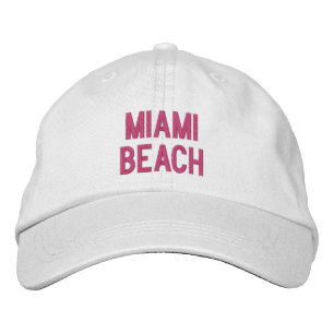 MIAMI BEACH EMBROIDERED HAT