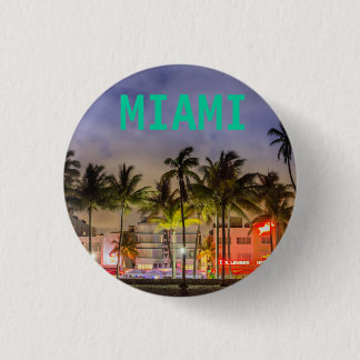 MIAMI BEACH FLORIDA 3 CM ROUND BADGE
