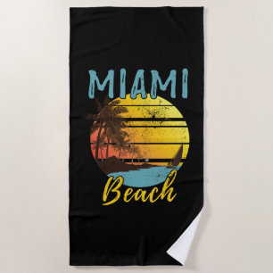 Miami Beach Florida Beach Towel