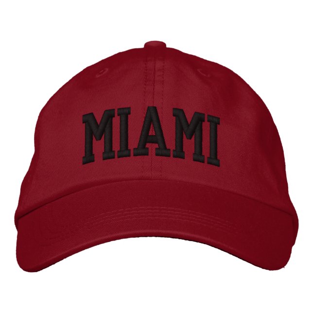 MIAMI BEACH FLORIDA HAT USA LBI APPAREL (Front)