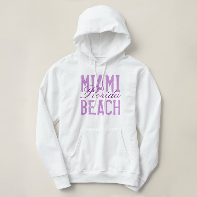 Miami Beach Florida Hoodie (Design Front)