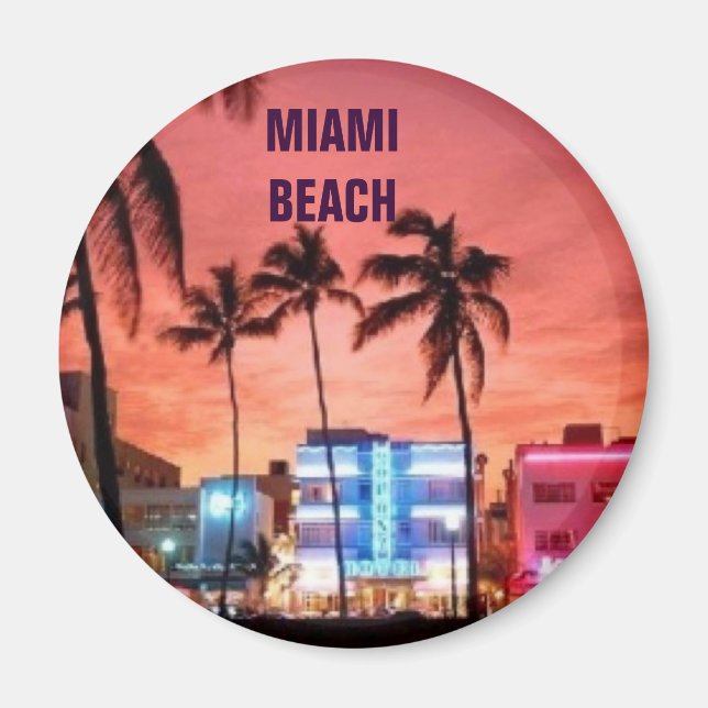 Miami Beach, Florida Magnet (Front)