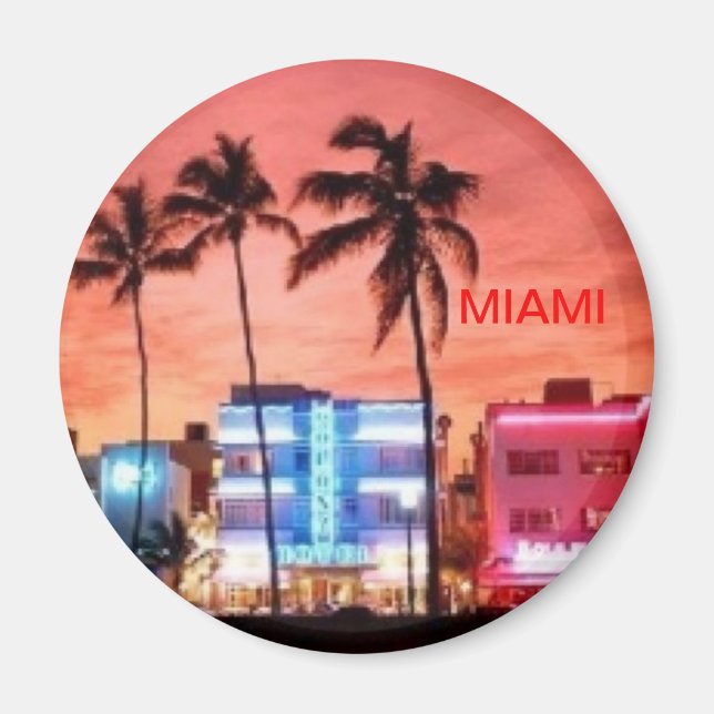Miami Beach, Florida Magnet (Front)