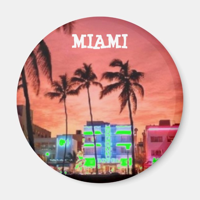 Miami Beach, Florida Magnet (Front)