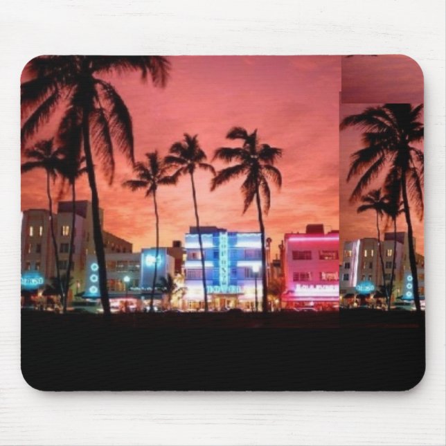 Miami Beach, Florida Mouse Mat (Front)
