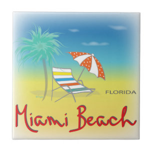 Miami Beach, Florida Palm Tile