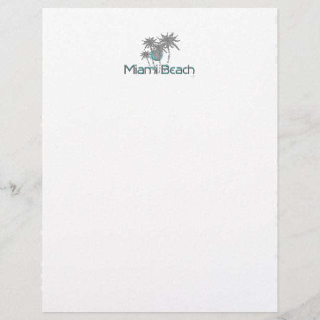 Miami-Beach, Florida,Palms, Grunge Cool (Front)
