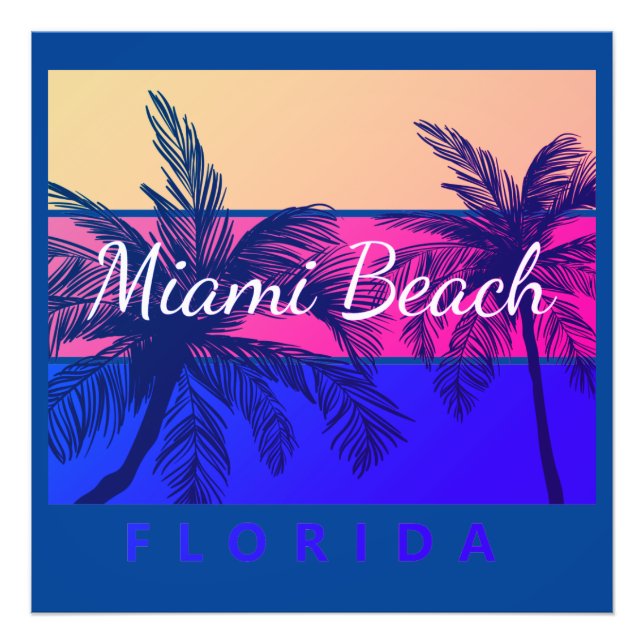 miami beach florida   photo print (Front)