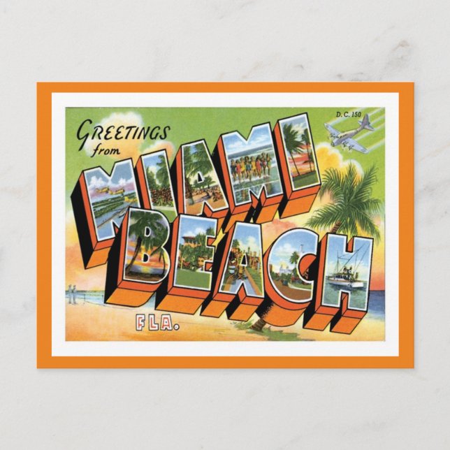 Miami Beach Florida Postcard (Front)