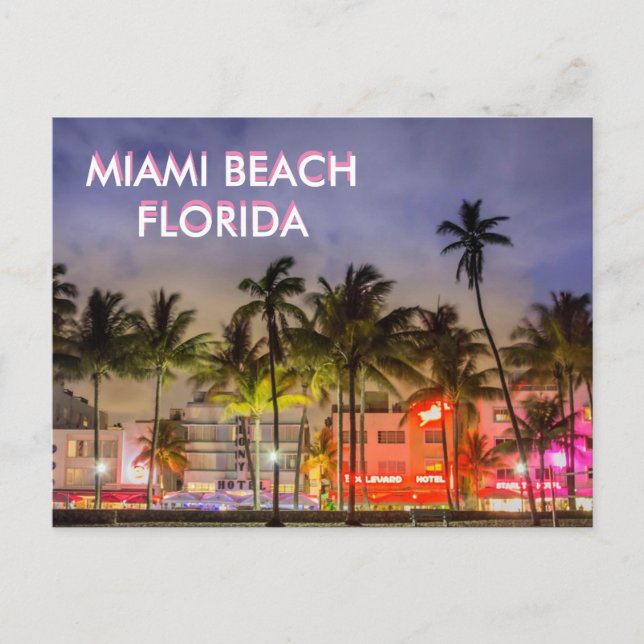 MIAMI BEACH, Florida Postcard (Front)