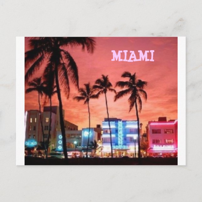 Miami Beach, Florida Postcard (Front)