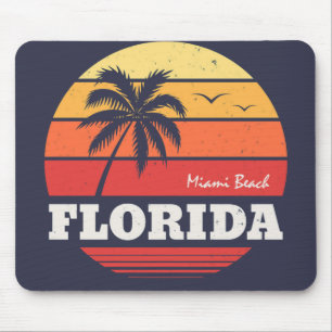 miami beach florida shirt mouse mat