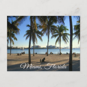 Miami Beach Florida, Sunset  Postcard