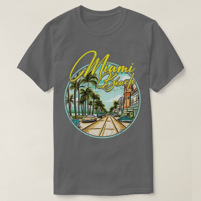 Miami Beach Florida T-Shirt (Design Front)
