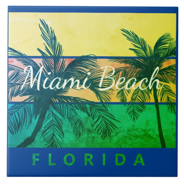 miami beach florida   tile (Front)