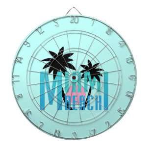 Miami-Beach-Florida-Typography Dartboard