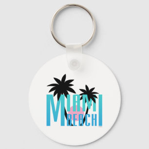 Miami-Beach-Florida-Typography Key Ring