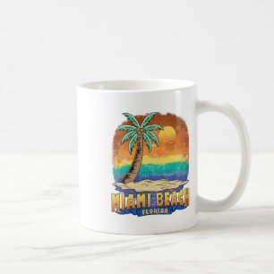 Miami Beach Florida Vintage Distressed Souvenir Coffee Mug