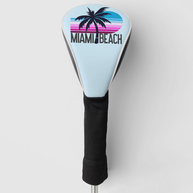 Miami Beach   Golf Head Cover (Front)