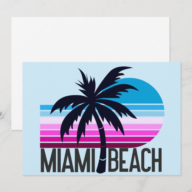 Miami Beach   Holiday Card (Front/Back)