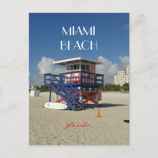Miami Beach Lifeguard Ocean Patrol #02 Postcard