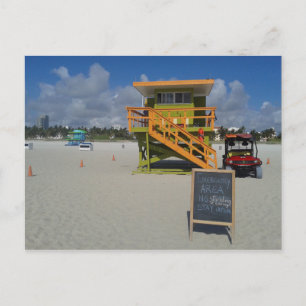 Miami Beach Lifeguard Ocean Patrol #04 Postcard