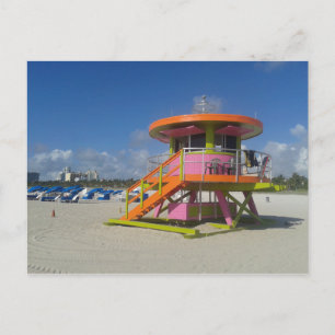 Miami Beach Lifeguards Beach Patrol #01 Postcard