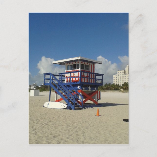 Miami Beach Lifeguards Ocean Patrol #02 Postcard (Front)