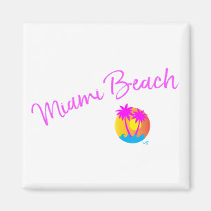 Miami-Beach-logo-sun-palms-pink Magnet