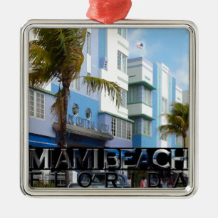 Miami Beach Metal Tree Decoration