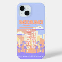 Miami Beach, Miami Travel Art, Preppy Room, Pastel