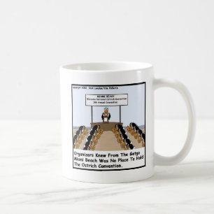 Miami Beach Ostrich Convention Funny Gifts & Tees Coffee Mug