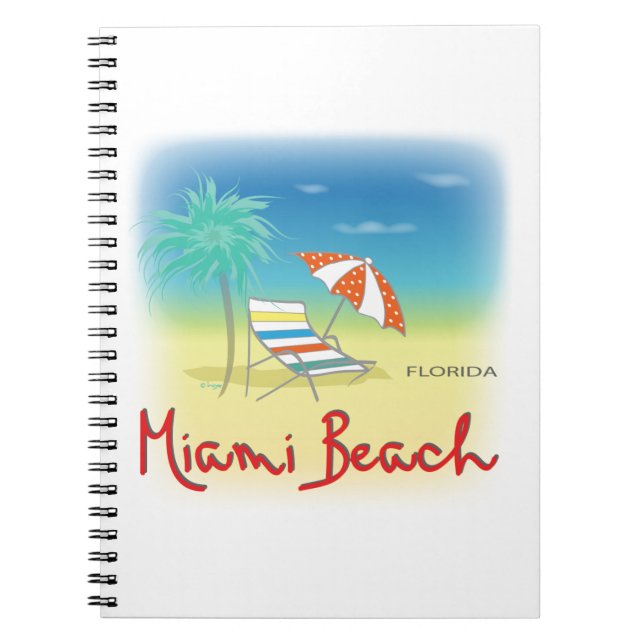 Miami Beach Palms Notebook (Front)