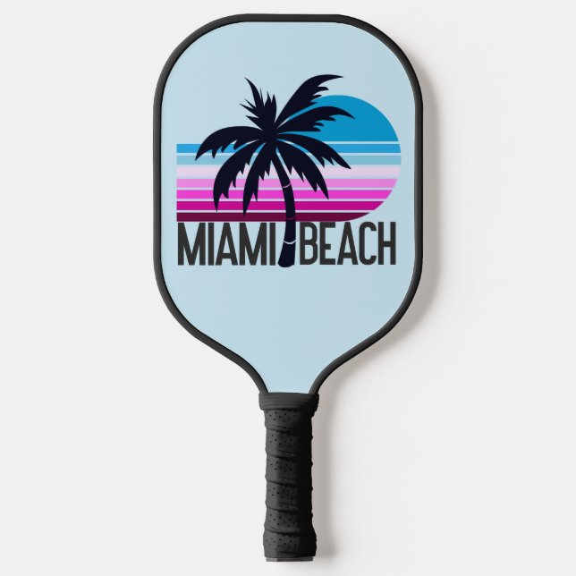 Miami Beach   Pickleball Paddle (Front)