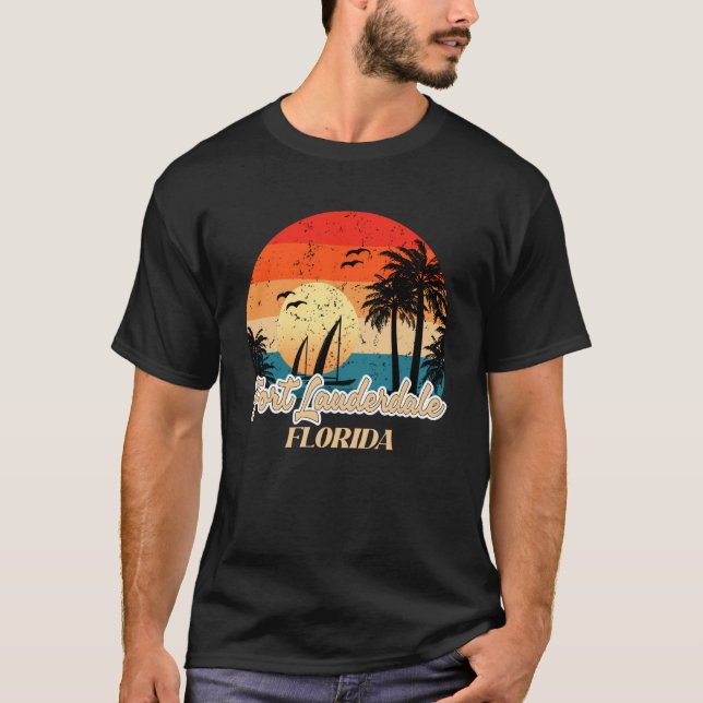 Miami Beach Souvenirs Florida I Love Miami Vacatio T-Shirt (Front)