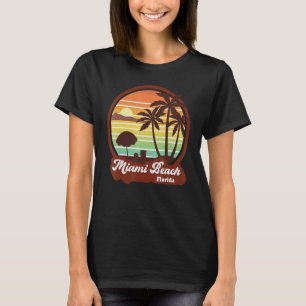 Miami Beach Souvenirs Florida Vintage Retro 70s 80 T-Shirt