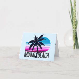 Miami Beach  Thank You Card