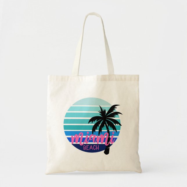 Miami Beach Tote Bag (Front)