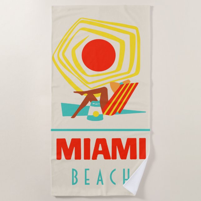 Miami Beach  Towel (Front)