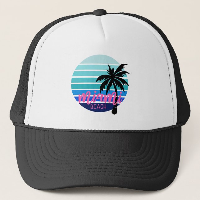 Miami Beach Trucker Hat (Front)