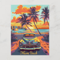 Miami Beach Vintage Car