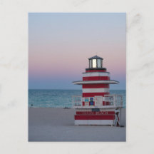 Miami Beach Watch Tower postcard