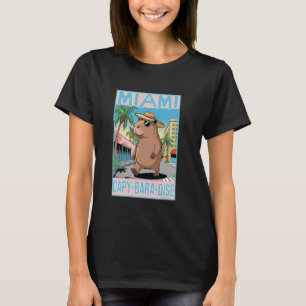 Miami Capybara Funny Hometown City Pride Miami T-Shirt
