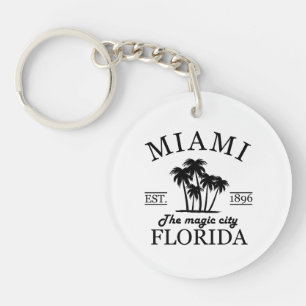 Miami City beach of Florida Key Ring