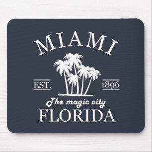 Miami City beach of Florida Mouse Mat