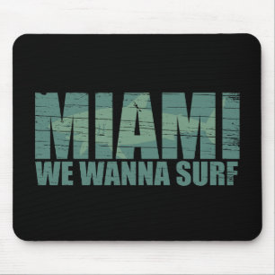 Miami city Florida blue Mouse Mat
