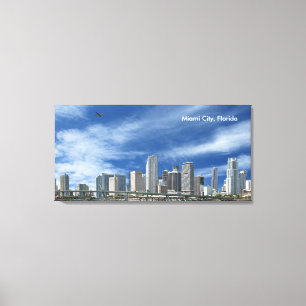 Miami City, Florida Canvas Print
