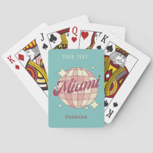 Miami City Florida holiday beach game Playing Cards