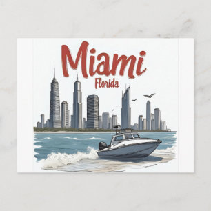 Miami City Florida skyline Postcard